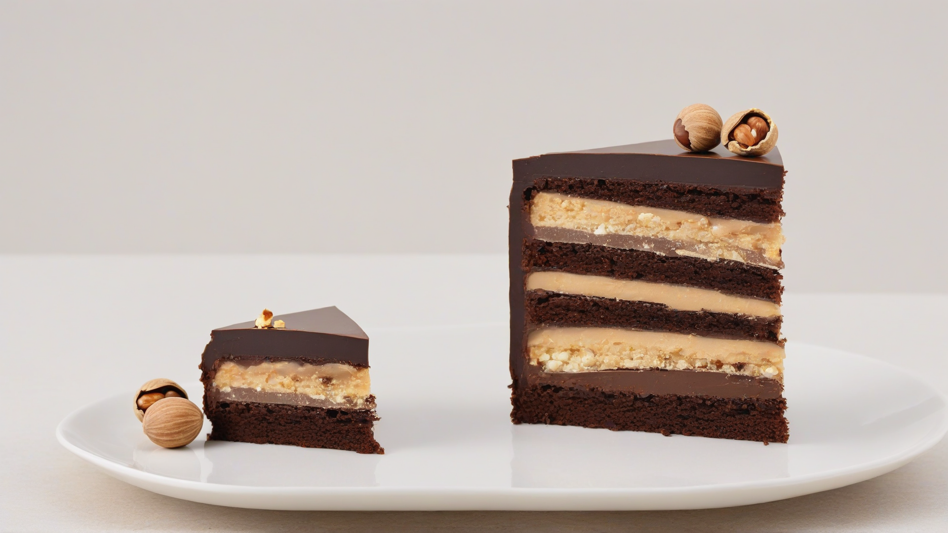dolce al cioccolato e nocciole